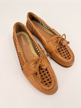 Sperry Boat Shoe Topsider Audrey Canning Woven Size 10 Women's